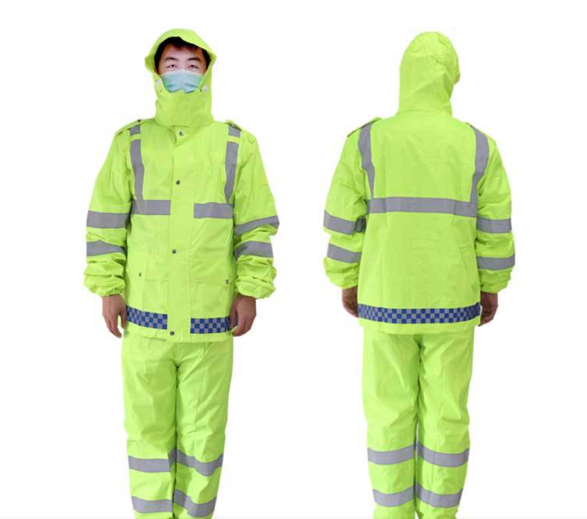 康泰PVC反光分体雨衣